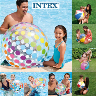 intex沙滩球戏水球儿童，泳池水球草坪玩具海滩，球手球玩具球