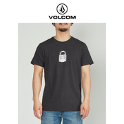 VOLCOM钻石男装户外品牌复古印花短袖T恤2023夏季百搭透气潮