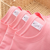 230g重磅纯棉短袖t恤男女基础款纯色粉色，全棉打底衫情侣装白色tee
