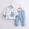 新生婴儿分体套装纯棉宝宝，秋衣秋裤和尚，满月服睡衣