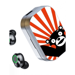 熊本熊卡通蓝牙耳机可爱表情包动漫周边手机通用无线入耳式耳塞