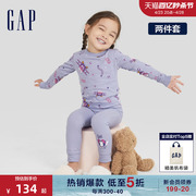 超级飞侠联名Gap女幼童春秋舒适家居服儿童装运动套装770085