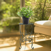 Sungmor铸铁花架落地式置物架 室内外阳台客厅花园庭院装饰植物架