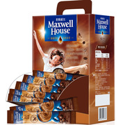 麦斯威尔速溶咖啡粉特浓原味，三合一速溶咖啡100条礼盒装，50条袋装