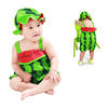 童装 夏装小孩夏季衣服男女童1-2-3岁宝宝薄款吊带裤水果造型衣