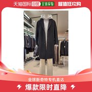 韩国直邮kinloch 22 F/W 毛100 时尚黑色大衣 AKLIXEO03