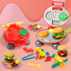美食过家家培培乐汉堡机彩泥模具套装安全小麦儿童橡皮泥玩具