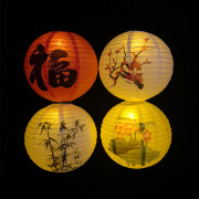 国庆中秋节挂饰纸灯笼中国风装饰中式古风汉服，拍照手提仿古吊灯罩