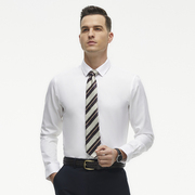雅戈尔奥莱 CEO系列男装长袖衬衫纯棉上班穿男装衬衣