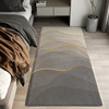 现代轻奢床边地毯卧室长条床边毯客厅房间床前地垫床边家用可机洗