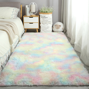 长毛地毯卧室床边毯满铺可爱少女房间床下毛绒毛毯地垫家用茶几毯