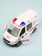 救护车警车消防摩托合金汽车模型，玩具儿童声，光回力男孩开门警察