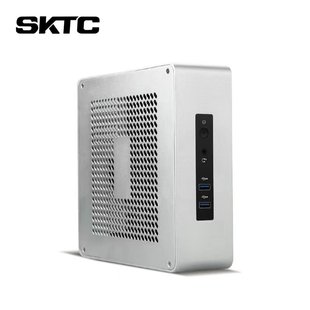 sktc全铝ta65小机箱htpc台式迷你itx外置电源，核显电脑不支持独显