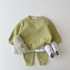 婴童韩国婴儿休闲针织套装宝宝春秋款男宝宝运动春季洋气两件套