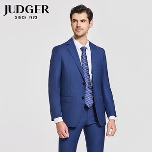JUDGER/庄吉意大利VBC毛料商务正装男士西服套装职业纯羊毛西装