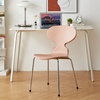 北欧工业风餐椅简约时尚靠背办公书桌椅创意塑料洽谈椅子网红凳子