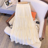 半身裙2023女夏季流光纱裙小个子，白色仙女超仙森系醋酸长裙子