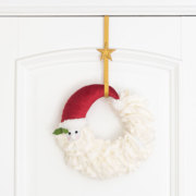 超级Q的大胡子圣诞老人挂件圣诞花环布艺工艺品装饰品圣诞摆件