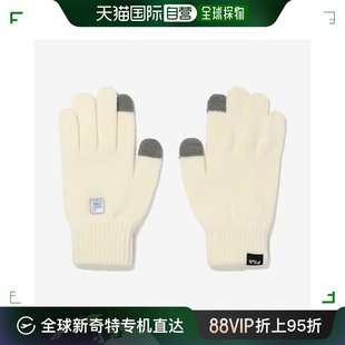 韩国直邮FILA 手套 KQCFS3GVE6302X-CRM 基本款 针织衫 手套