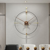 极简个性简约高颜值大气网红轻奢艺术客厅装饰钟表餐厅大尺寸挂钟