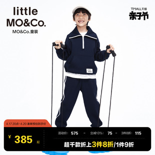 儿童套装两件套 little moco童装春秋装男童女童纯棉长袖卫衣卫裤