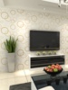 无纺布圆现代简约时尚黑白圈，客厅圈3d立体卧室电视背景墙壁纸墙纸