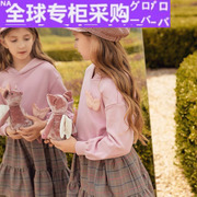 日本2022秋季女童裙子儿童，连衣裙两件套装，卫衣裙公主