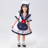 海军风洛丽塔jk女童制服，动漫cosplay水手裙，儿童舞台表演服