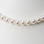 aaaa7-8mm淡水珍珠，项链正圆强光项链，无核淡水珍珠项链