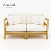 ATWOOD组装拼板卯榫橡木组合沙发北欧简约现代全实木轻奢原木