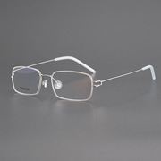 匠心手造林德同款超轻全框眼镜框架 简约休闲细框方形眼镜TIM可配
