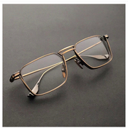 蒂塔dtx125近视眼镜框大框眼镜架男复古色钛合金潮大脸显瘦方框