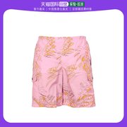 香港直邮Palm Angels 棕榈树印花沙滩短裤 PMFA005S22FAB003