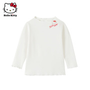 Hello Kitty童装女童春棉长袖打底衫薄款内搭上衣T恤
