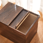 高档日本家用桐木推盖米箱，米桶米缸密封防潮防虫20斤储物箱零食箱