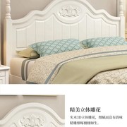 深圳美式实木床1.2米1.5米双人，白色公主床，北欧实木板床床架