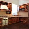 厨房整体橱柜橱柜橱柜厨柜高档实木门板石英石台面环保