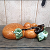 石湾陶瓷工艺品家居装饰品挂饰，插花水涪水养，干花绿箩葫芦挂件