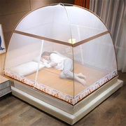 蒙古包式蚊帐双门家用1.5m1.x8米双人床单人1.2学生加.高免安装蚊