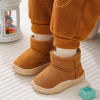 儿童棉靴女童冬季加绒加厚软底居家棉鞋2-10岁防滑外穿小中童男靴