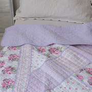 出口韩式纯棉拼布绗缝被单件，单人全棉水洗空调，被夏被夹棉床单床盖