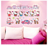 凯蒂猫HelloKitty自粘墙贴粉红少女心房间床衣柜玻璃防水装饰贴纸