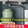 厨房下水管单槽双槽洗菜池下水管超省空间，厨房下水管排水管后置