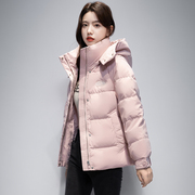 2023韩版短款女士，羽绒棉服加厚修身连帽小个子冬外套棉衣