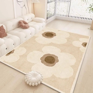 地毯客厅2024家用沙发茶几，地垫全铺免洗可擦房间卧室床边垫子