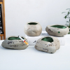 时尚仿石烟灰缸创意陶瓷办公室家用中式客厅茶几个性潮流复古简约