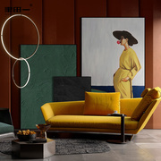 展厅样板间沙发背景墙三联装饰画大尺寸客厅现代简约抽象组合挂画