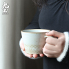 九土粗陶咖啡杯子手工创意耐高温复古个性咖啡杯日式艺术马克杯