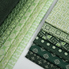 川水品牌 纯棉布料绿色系剪纸窗花配色布组拼布服装家居手工面料