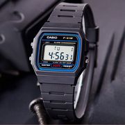 casio卡西欧手表复古小方块，学生男女防水电子夜光，手表w-800f-91